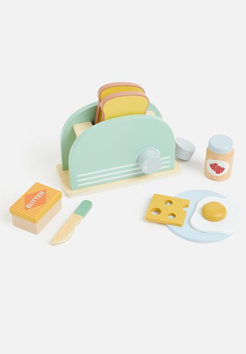 Pop Candy - Wooden toaster set - sage green