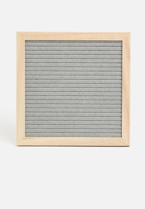 Pop Candy - Felt board with letters - grey