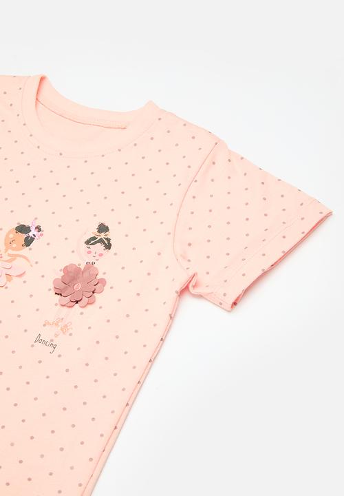 Pop Candy - Printed top and legging set-pink