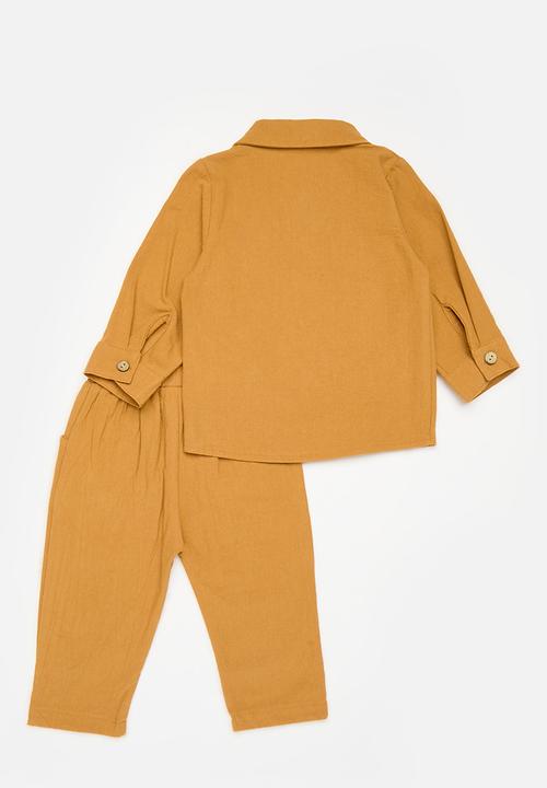 Pop Candy - Shirt & pants set-rust