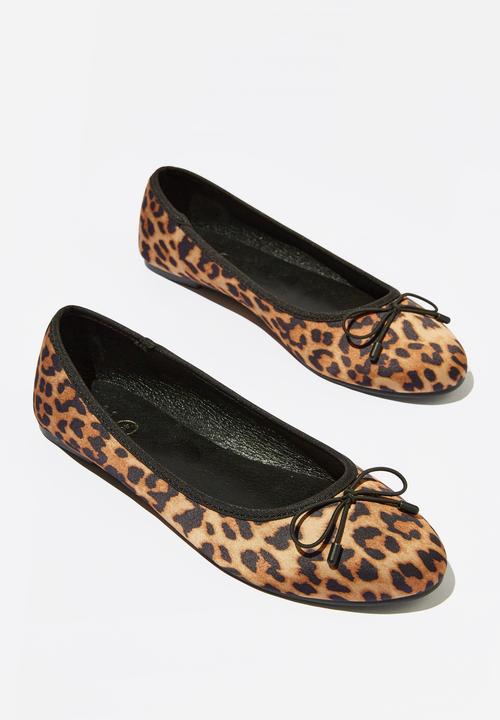 Cotton On - Emma bow ballerina - leopard