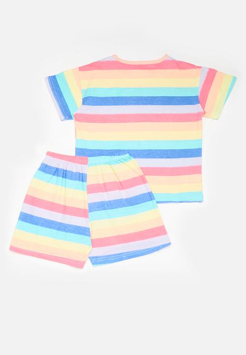 Pop Candy - Striped pj set - multi
