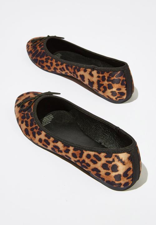 Cotton On - Emma bow ballerina - leopard