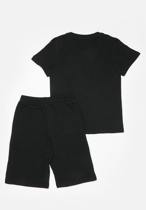 Pop Candy - Tee & short set - black