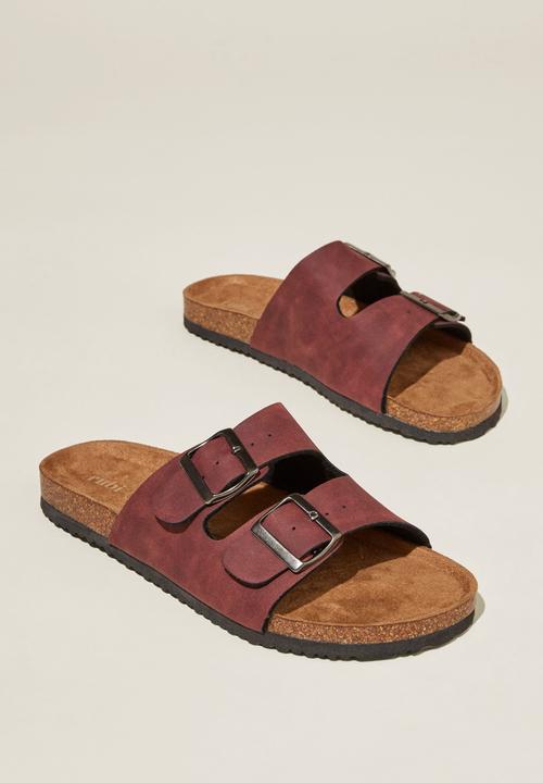 Cotton On - Rex double buckle slide - cherry
