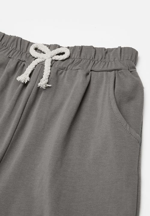 Pop Candy - Tee & short set - stone