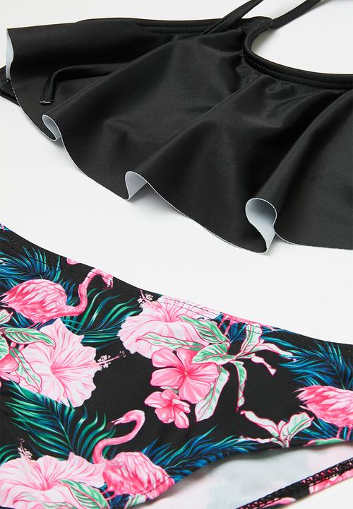 Pop Candy - Halter neck bikini set - black