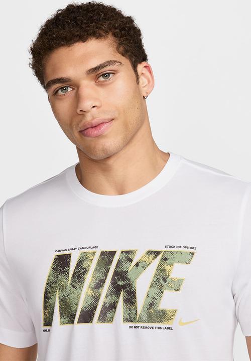 Nike -  Dri-FIT Fitness T-Shirt camo - white