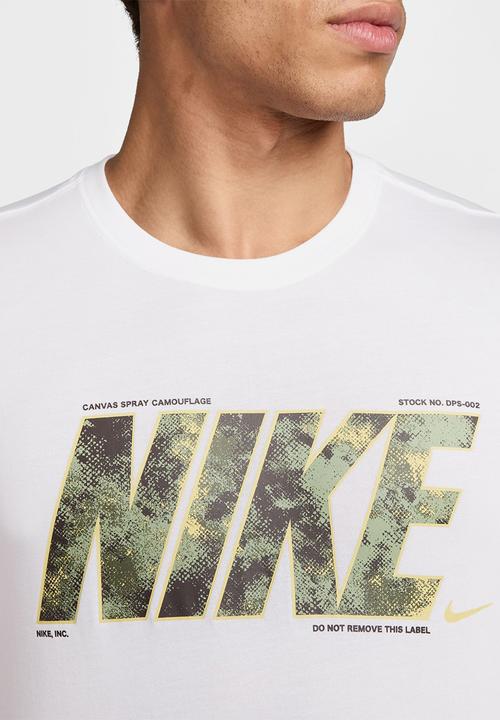 Nike -  Dri-FIT Fitness T-Shirt camo - white