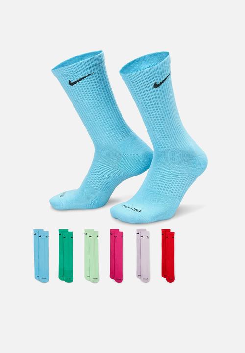 Nike - Nike Everyday Plus Cushioned Crew Training Socks  6 pack - assorted