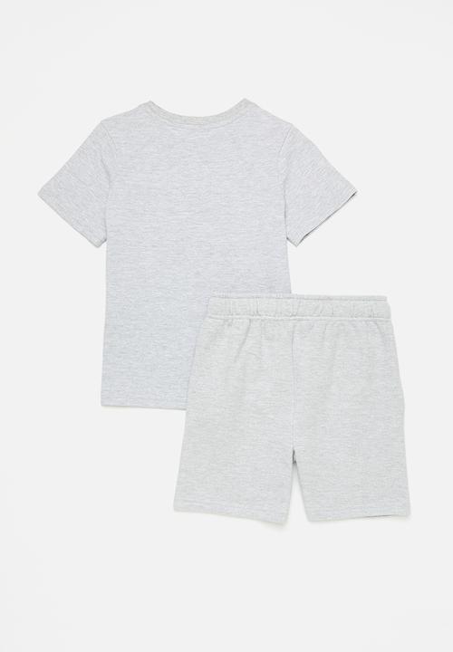 Pop Candy - Tee & short set - grey