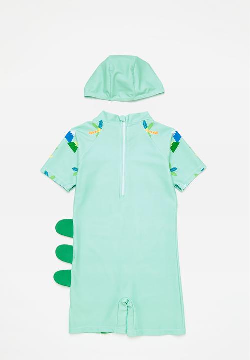 Pop Candy - 2 Piece printed swim set - green