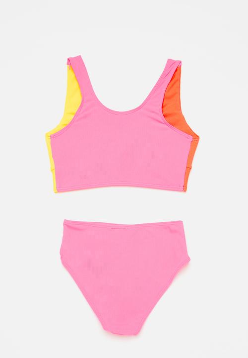 Pop Candy - Colour block bikini set - multi