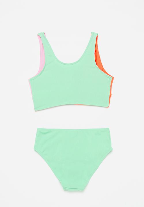 Pop Candy - Colour block bikini set - multi