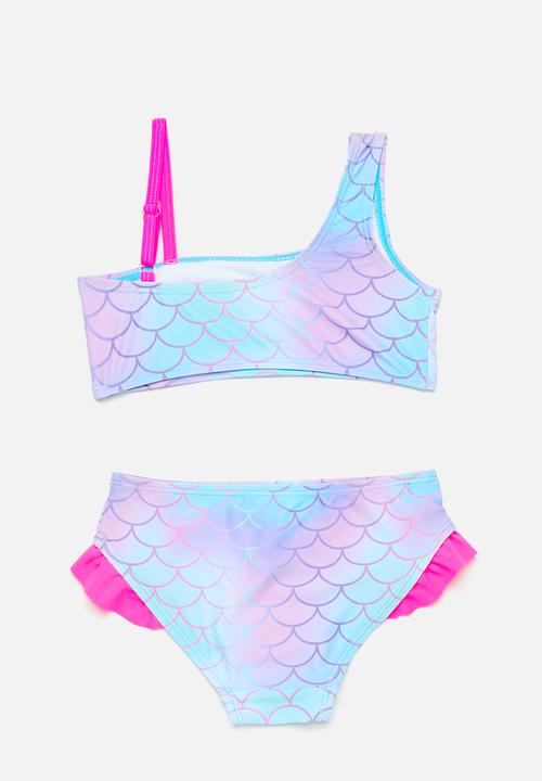 Pop Candy - One shoulder bikini set - multi