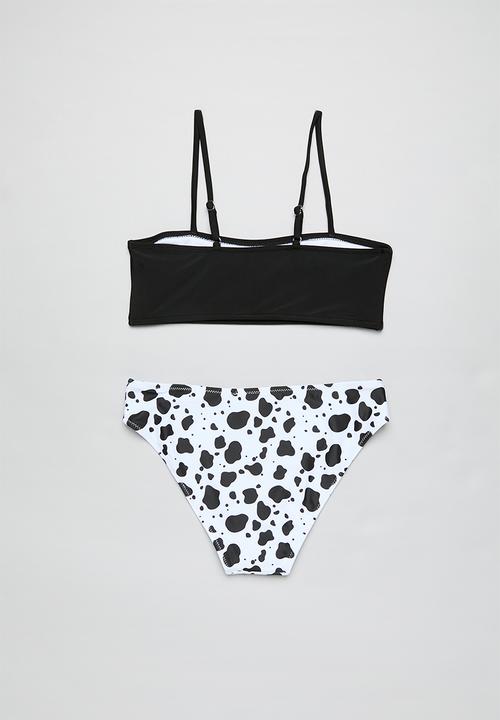 Pop Candy - 3 Piece bikini set - black & white