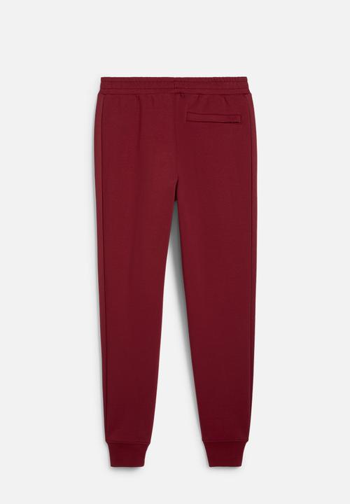 PUMA - Ferrari Race Iconic T7 Track Pants - Intense Red-Speed Yellow