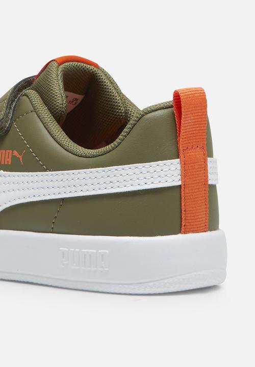 PUMA - Courtflex v3 v ps - puma olive-puma white