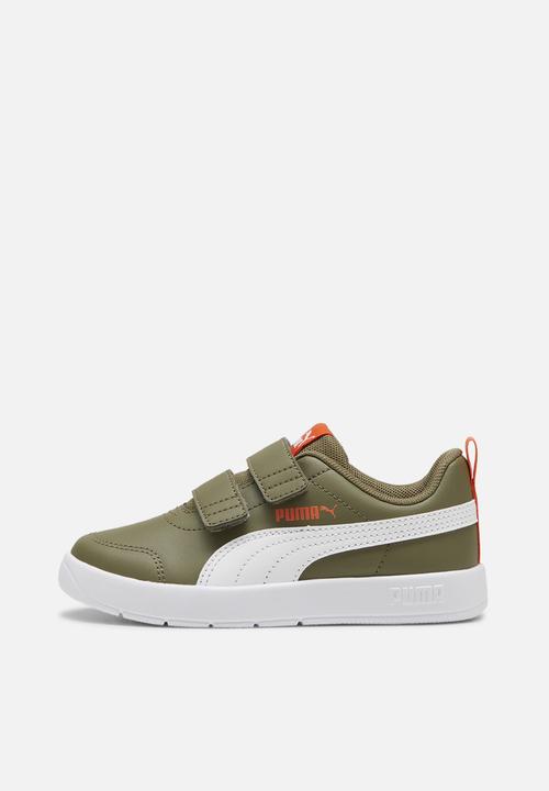 PUMA - Courtflex v3 v ps - puma olive-puma white