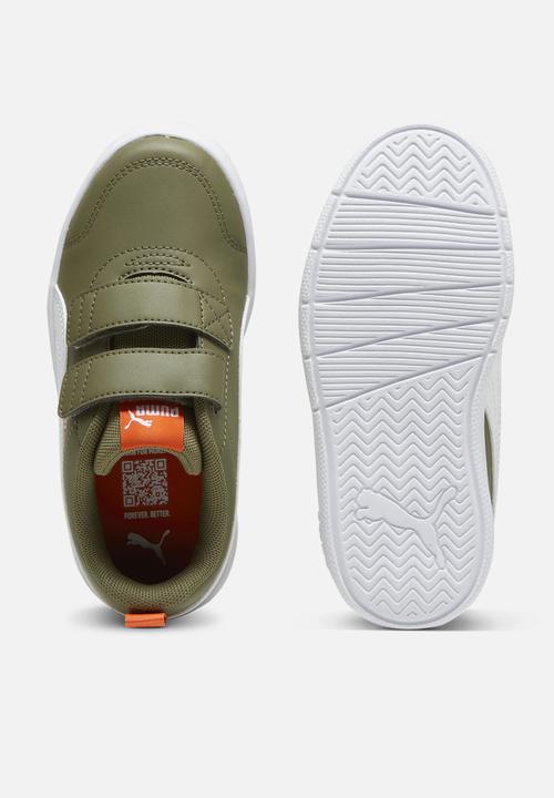PUMA - Courtflex v3 v ps - puma olive-puma white