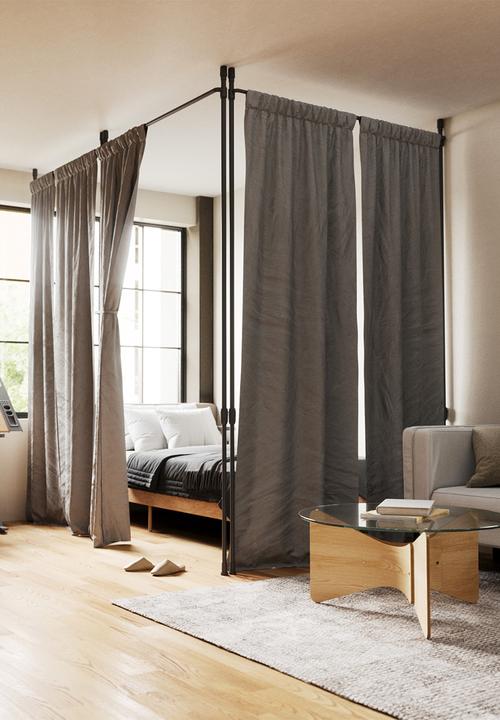 Umbra - Anywhere curtains rod & room divider - black