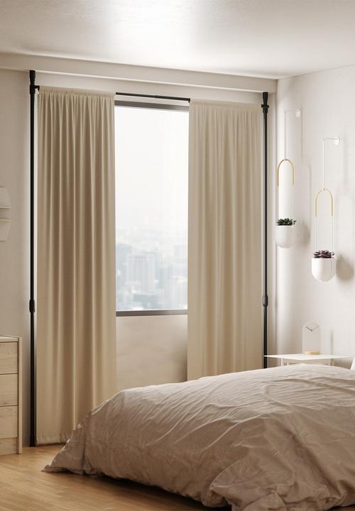 Umbra - Anywhere curtains rod & room divider - black