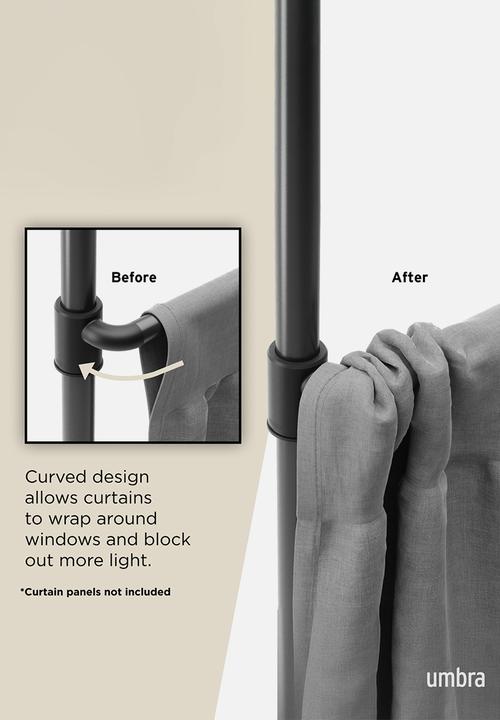 Umbra - Anywhere curtains rod & room divider - black