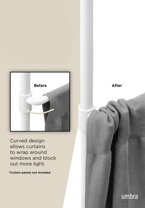 Umbra - Anywhere curtains rod & room divider - white