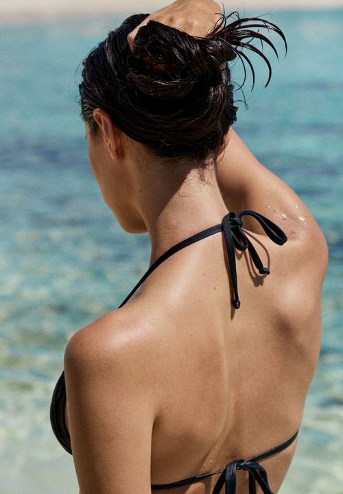 Cotton On - Slider Triangle Bikini Top - Black