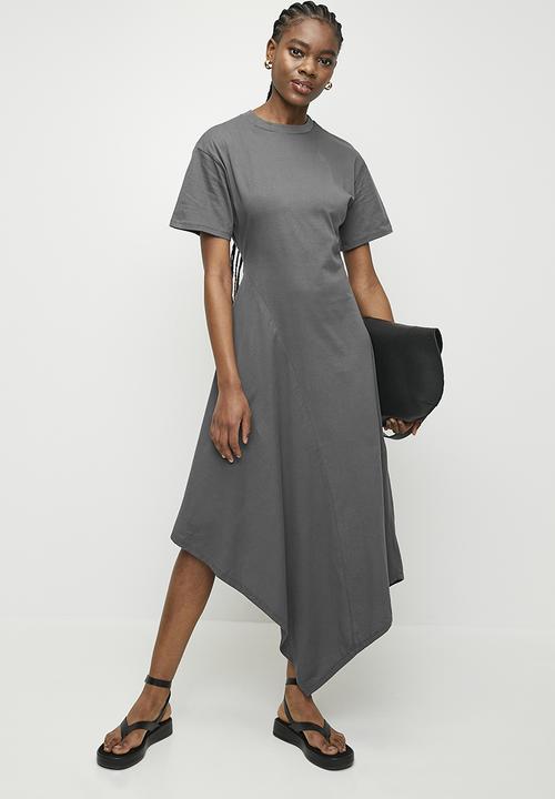 Superbalist - Asym T-shirt Dress - Odessy Grey