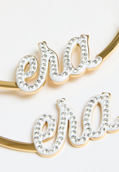 ERA by DJ Zinhle - Era precious extra large hoops - gold