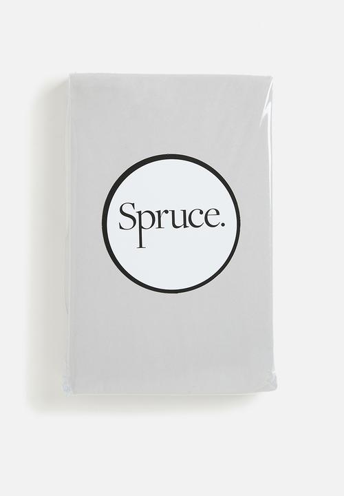 Sixth Floor - Recycled microfibre fitted sheet - soft grey