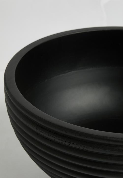 Sixth Floor - Mango Wood Fruit Bowl - Black