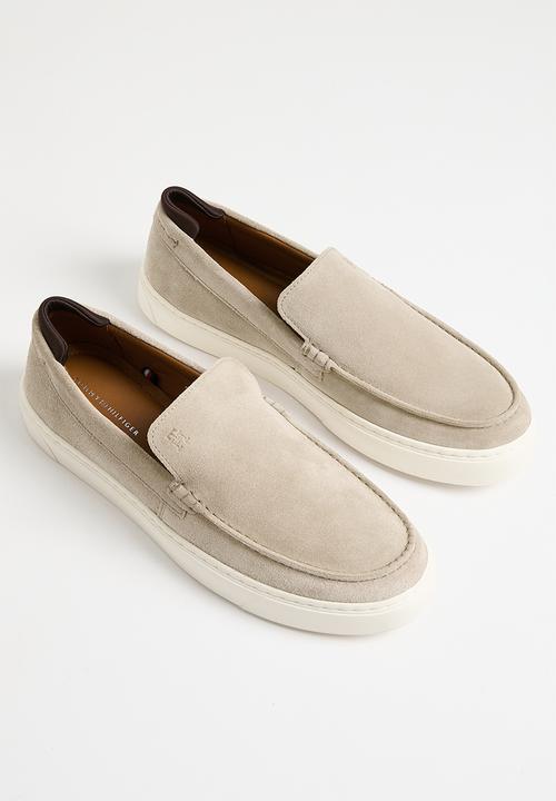 Tommy Hilfiger - Casual hilfiger suede loafer - beige 