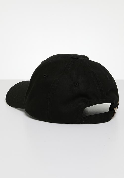 POLO - 6 Panel classic peak - black