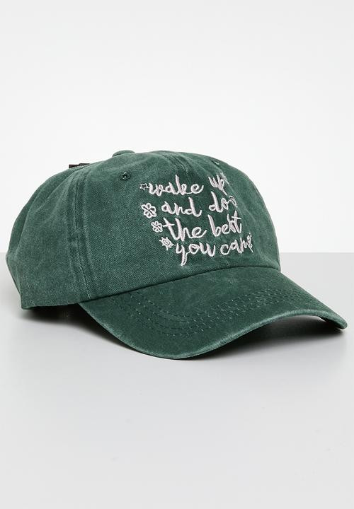 Superbalist - Scripted Statement cap- green
