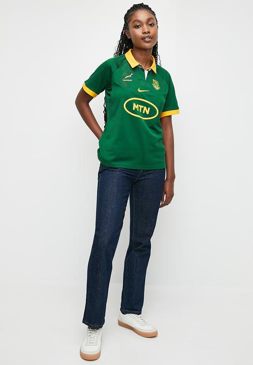 Nike - Springbok Women's Short Sleeve Jersey - Green/University Gold