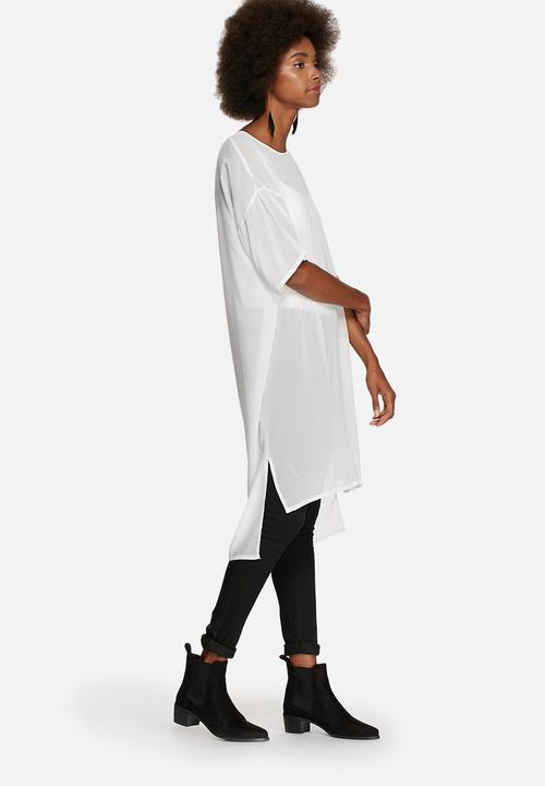 Glamorous - Sheer tunic top