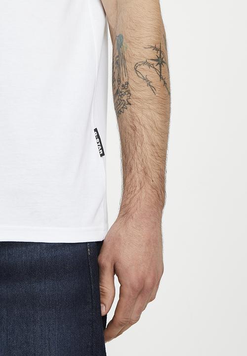 G-STAR - Graphic 13 slim r short sleeve tee - white