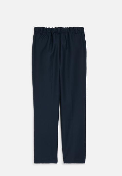 Pop Candy - Elasticated waist smart pant - blue