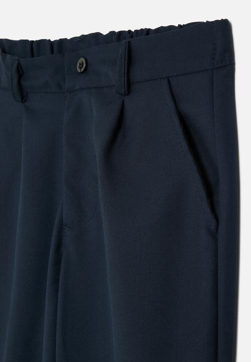 Pop Candy - Elasticated waist smart pant - blue