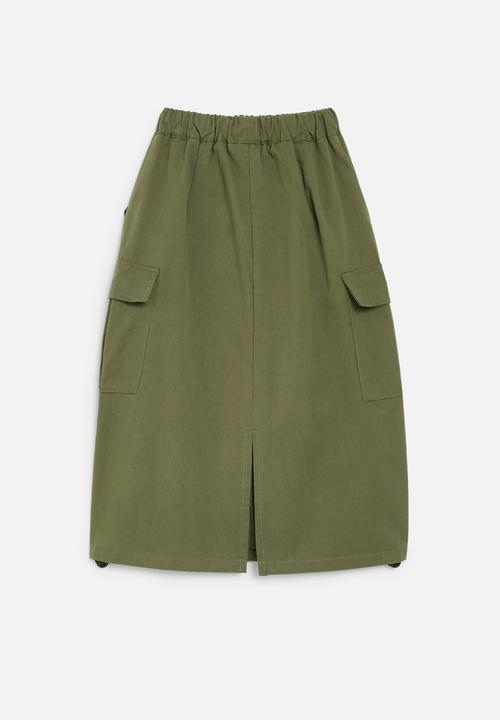 Pop Candy - Cargo pocket skirt - khaki