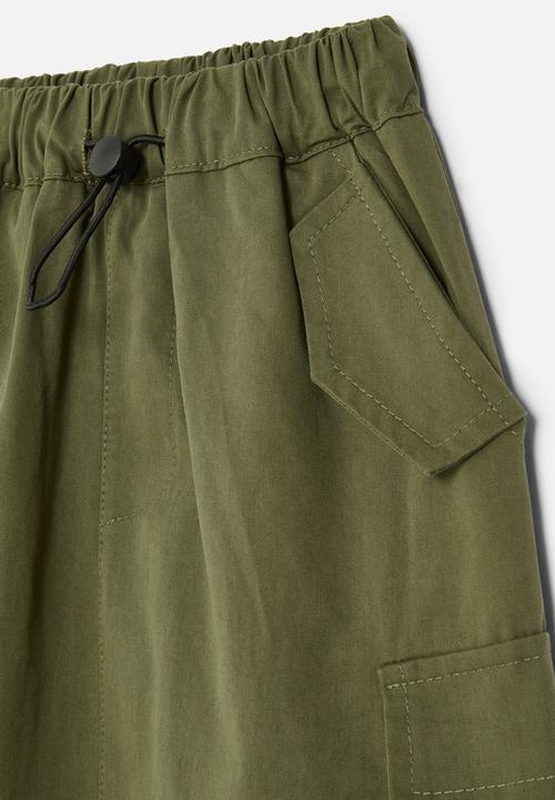 Pop Candy - Cargo pocket skirt - khaki