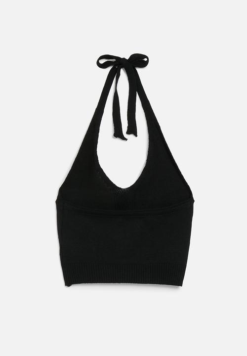 Pop Candy - Halter neck top - black