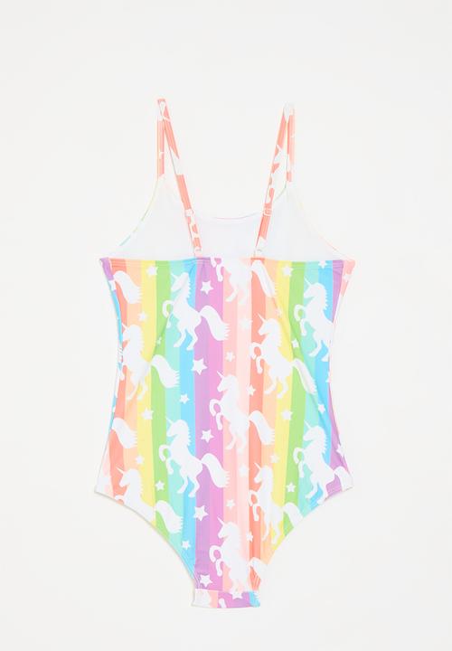 Pop Candy - Striped swimsuit - multi
