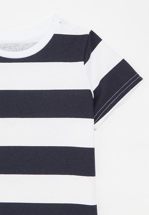 Pop Candy - Graphic tee - navy & white