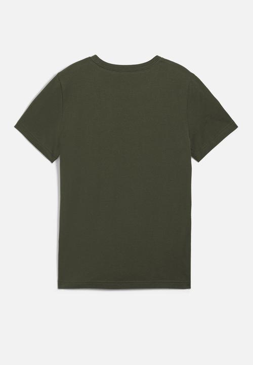 PUMA - Ess+ 2 Col Logo Tee B - Dark Olive