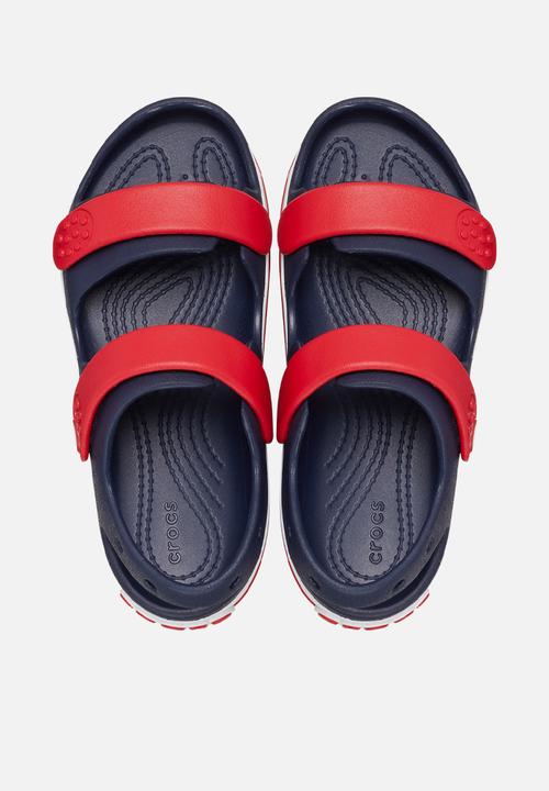 Crocs - Crocband Cruiser Sandal K - Navy/Varsity Red