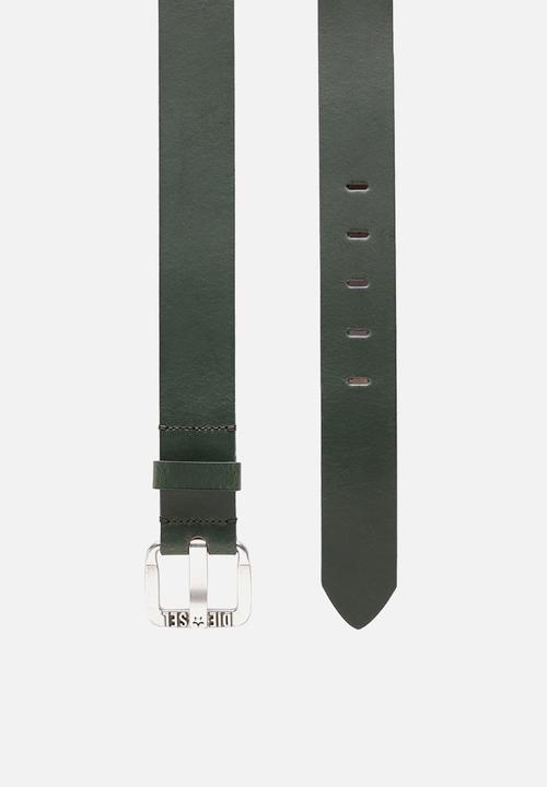 Diesel  - B-star ii belt - dark black olive