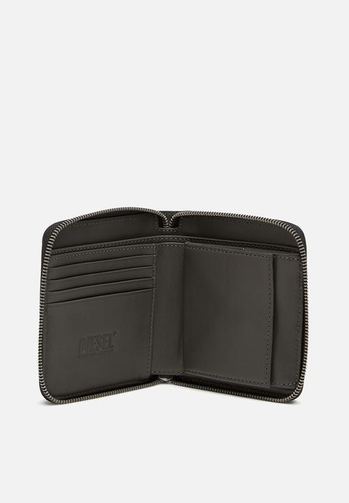 Diesel  - Bi-fold coin zip m wallet - black